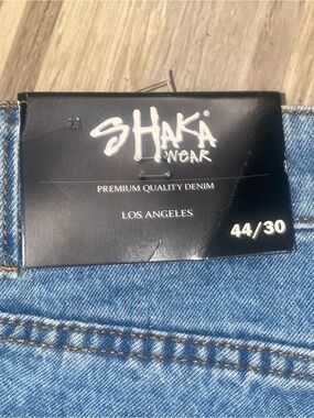 Shaka wear 44/30 Los Angeles Men's Blue Denim Jeans stone wash og
